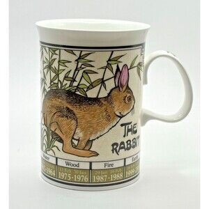 Vintage Dunoon Year of the Rabbit Mug Coffee Cup Used